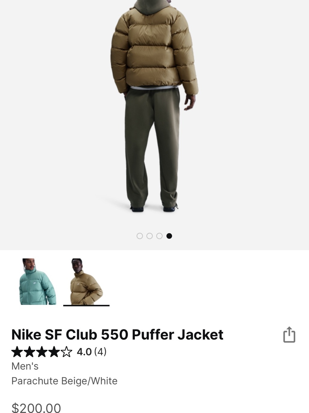 Nike Puffer Jacket - Parachute Beige